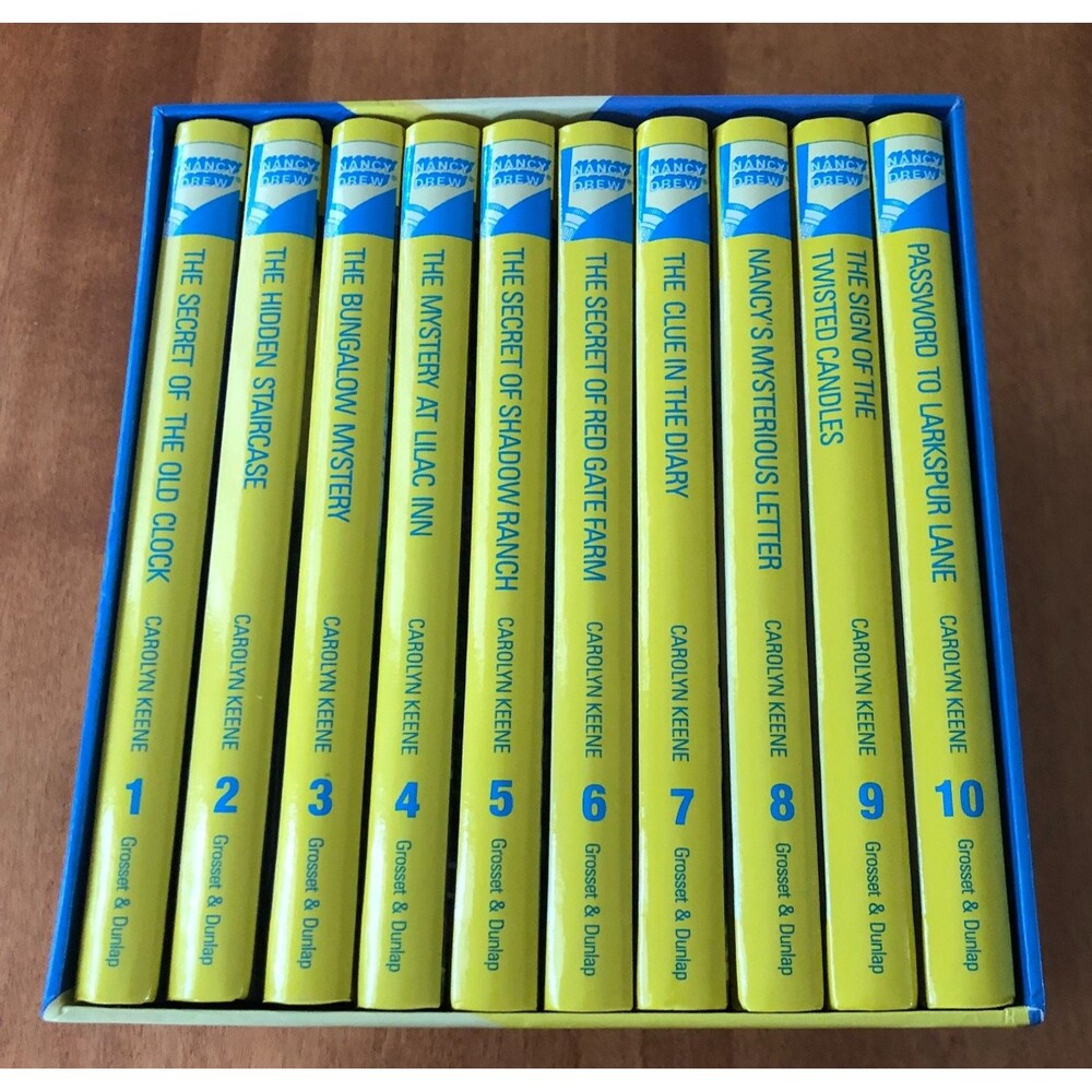 Nancy Drew Box Set Books 1-10 Mystery Stories Collection Hardcover Like New